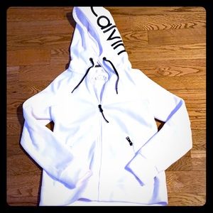 Calvin Klein hooded zip up sweatshirt